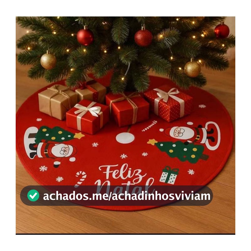 Tapete Saia 40cm Árvore de Natal Decoração Natalina para Pinheiro