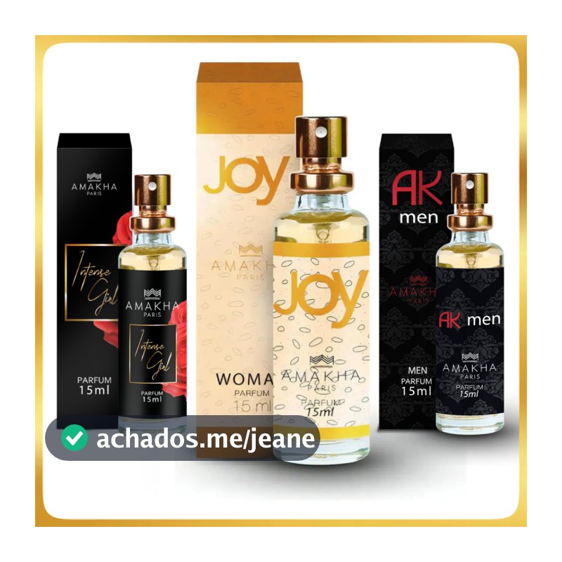 PERFUME AMAKHA PARIS 15ML - MASCULINO E FEMININO