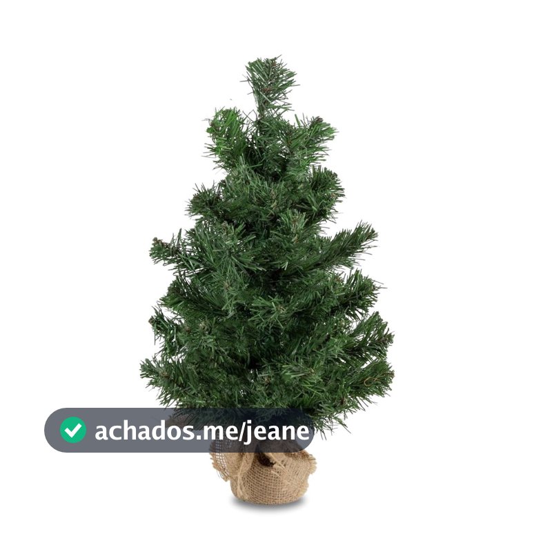 Mini Árvore de Natal Imperial 60cm com 50 Galhos Base Juta