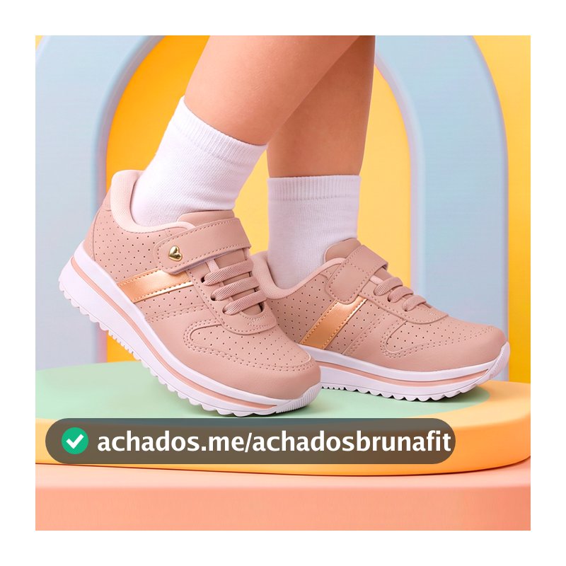 Tênis Infantil Feminino Menina Club Happy