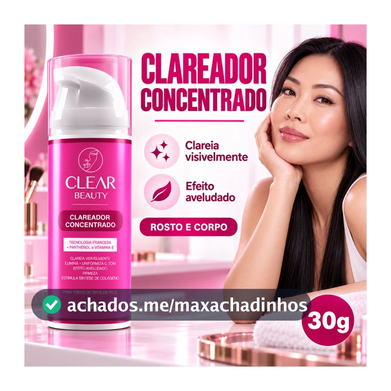 Clareador Intimo Clareador de Manchas na Pele Virilha e Axila e Partes Intimas - Clear Beauty