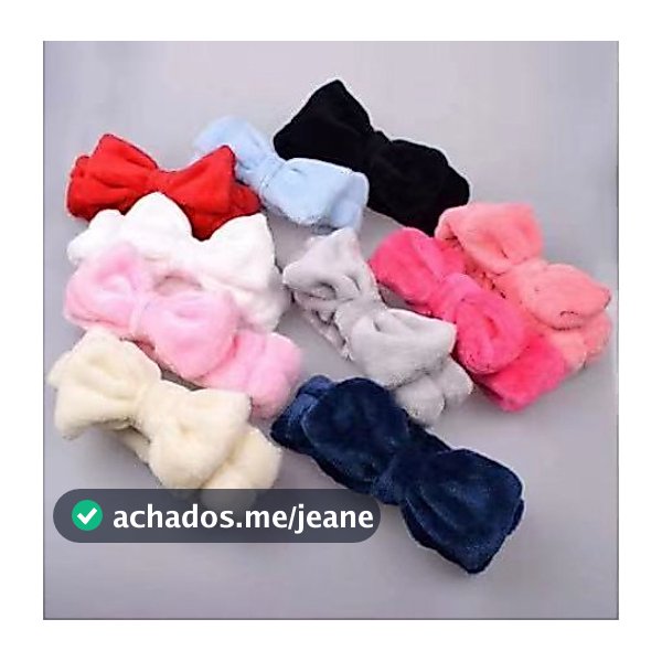 12 Unidades Faixa de Laço Maquiagem Makeup Tiara Cabelo Rosto Limpo faixa para maquiagem
