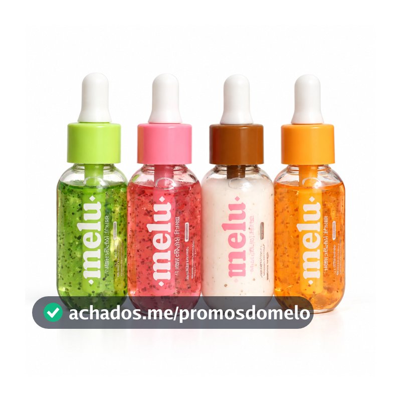 Sérum Facial Melu Ruby Rose Melancia Kiwi Pêssego - Hidratante / Antioxidante