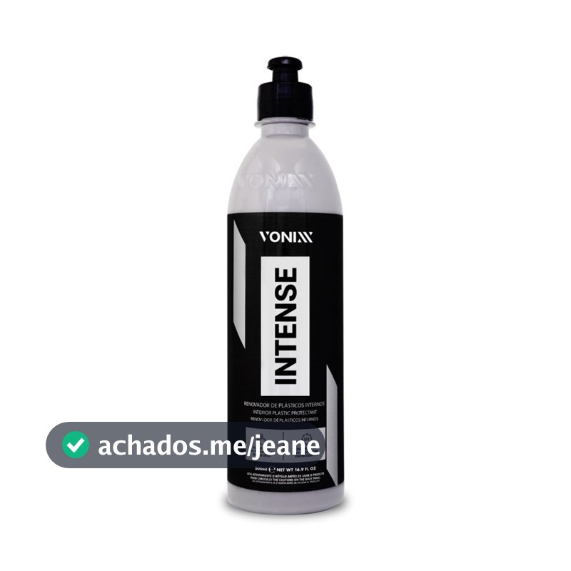 Vonixx Intense Revitalizador Renovador De Plásticos Proteção Uv 6meses Intense Vonixx