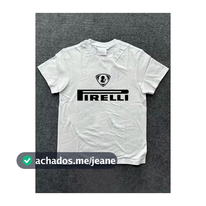 Camiseta Streetwear Total 90 Pirelli 100% Algodão