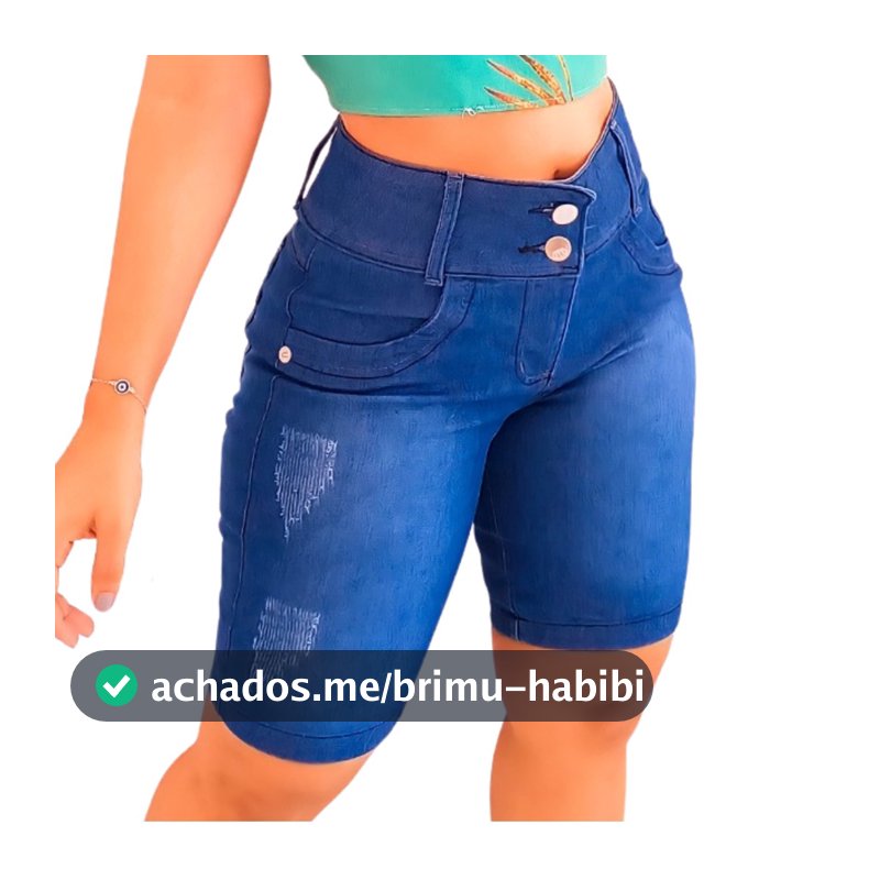 Bermuda Feminina Jeans Ciclitas Com Lycra Jeans Feminino Atacado Veste Até o 48 Preço Promoção