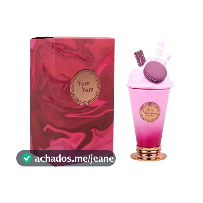 Perfume Arabe Feminino Yum Yum MilkShake Explosão de Cereja, Baunilha e Luxo Doce 100 ml