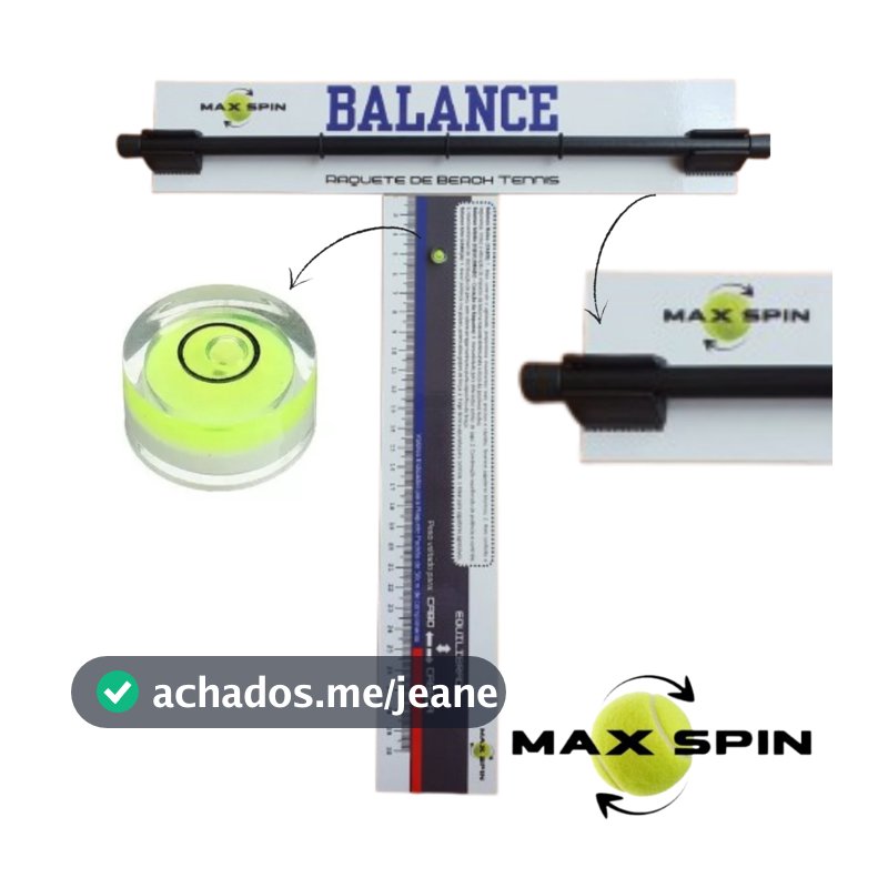 Mesa Balance Para Raquete Beach Tennis - Régua Balance - MAX SPIN®