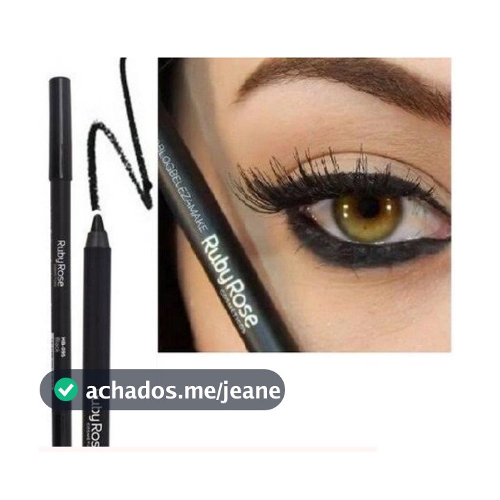Ruby Rose Hb-050 Lapis Delineador P/ Olhos Carbon Black