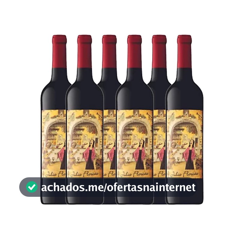Vinho Português Júlia Florista Tinto 750ml - Caixa 6 Unidades