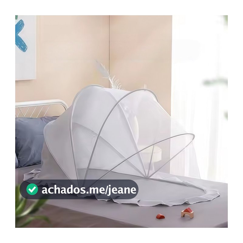 Mosquiteiro Tenda Dobrável Para Bebê Berço Portátil Com Tela Fina Anti Insetos P.HQ
