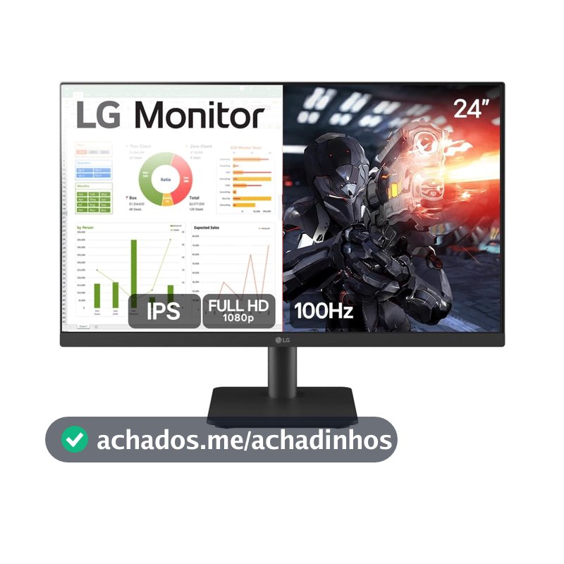 Monitor Gamer LG 24" Full Hd 100Hz 5Ms Hdmi 24Ms500-B.Awzm