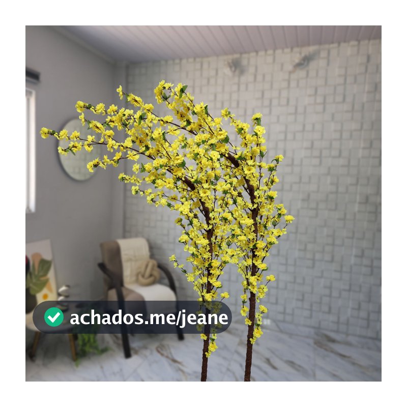 Kit 2 Cerejeira Curva Artificial Grande Curvada 130cm a 220cm Sem Vaso