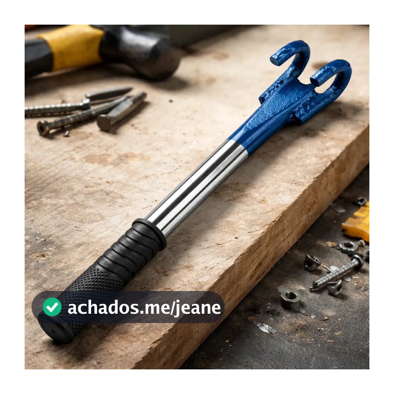 Ferramenta para Dobrar Vergalhão 12mm e Estribo – Chave Manual para Construção Civil