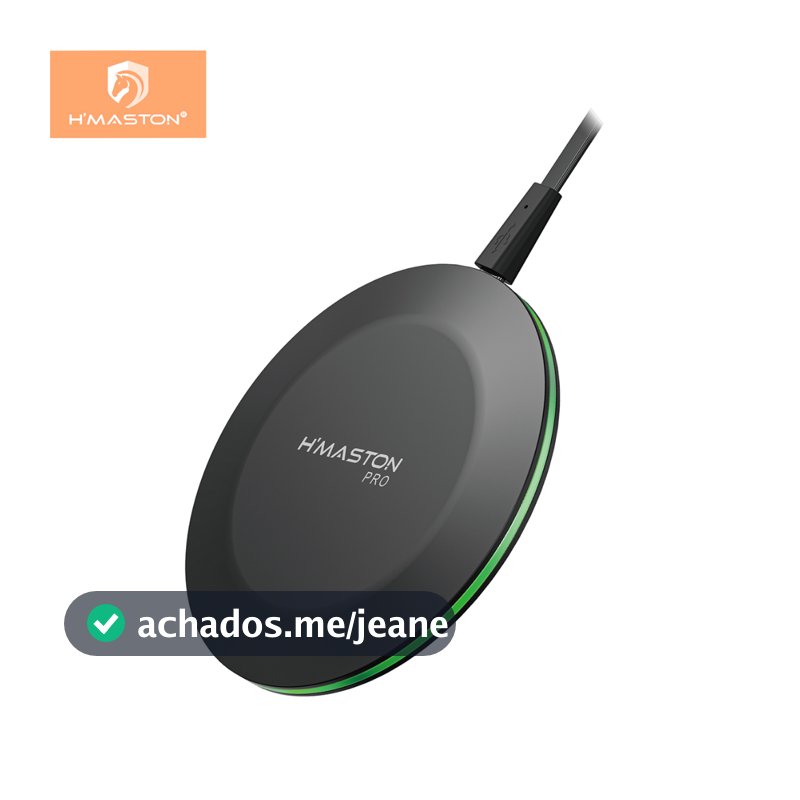 H'maston YS-28 Carregador Turbo Wireless Qi 20w Sem Fio Indução Para Celular Rápido LED