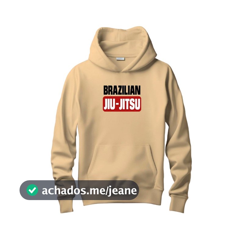 Blusa de Frio Moletom Canguru Masculino Frase Luta MMA Academia Casaco jiujitsu BBJ jiu jitsu