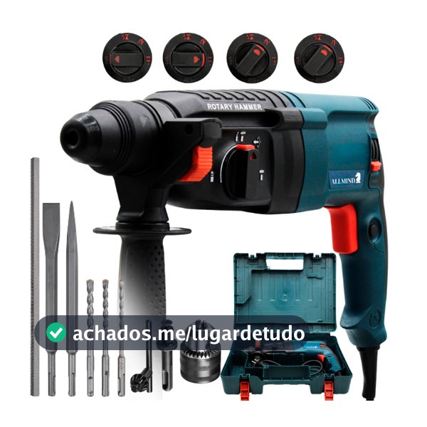 Martelete Furadeira de Impacto Rompedor Perfurador Demolidor 5kg 1200w Profisional