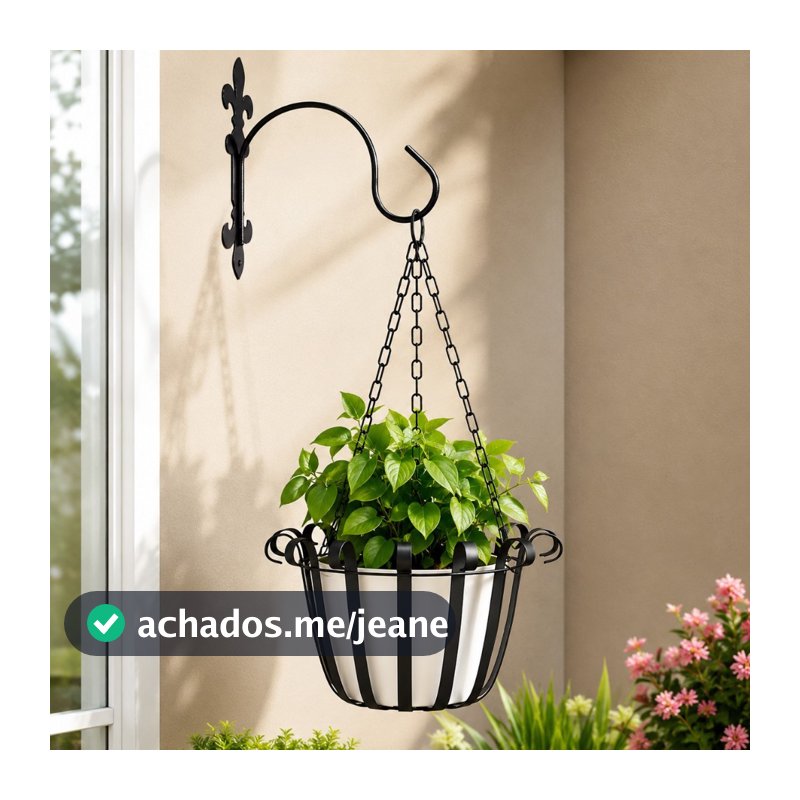 Suporte Gancho De Parede Em Aço Resistente Clássico Colonial Para Pendurar Vasos Plantas Acessórios