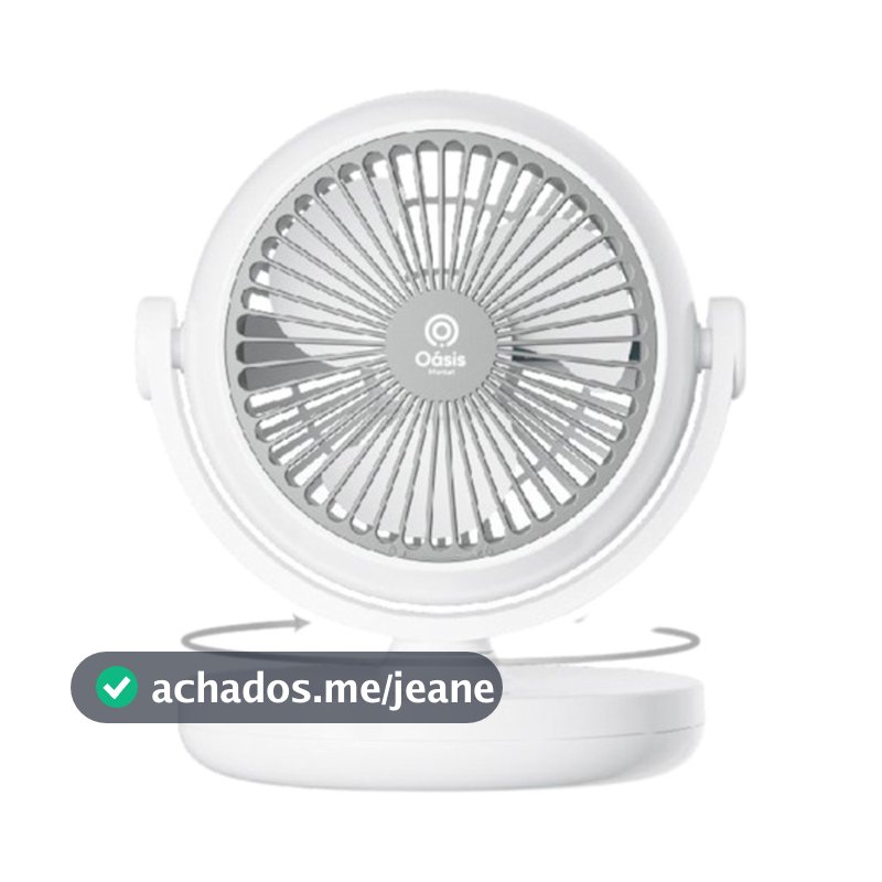Ventilador De Mesa Portátil 3 Padroes De Vento 25cm
