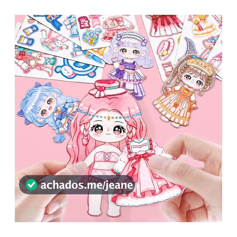 Brinquedo Magnético de Vestir Princesas Kawaii | Desenvolvimento Criativo para Meninas