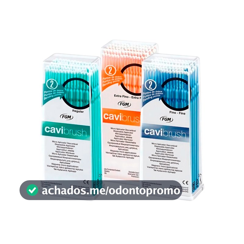 Micro Aplicador Odontológico Cavibrush Microbrush - Escolha O Tamanho