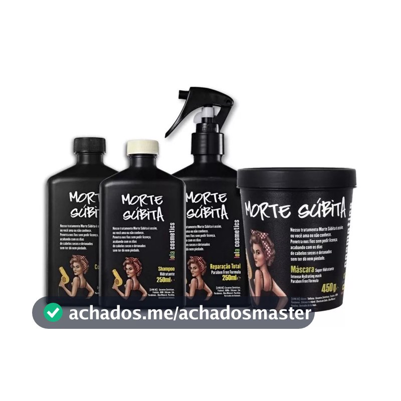 Kit 4 Produtos Morte Súbita Lola Cosmetics