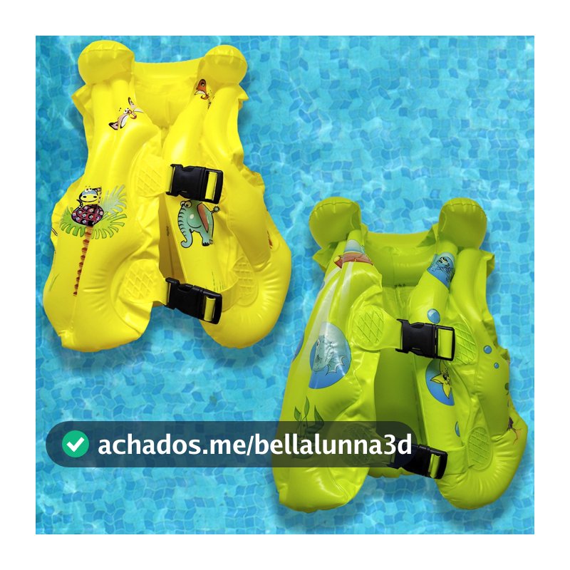 Colete Piscina Praia Criança Infantil Kids Boia Não Fura - Verão Férias Segurança Salva-vidas Inflável