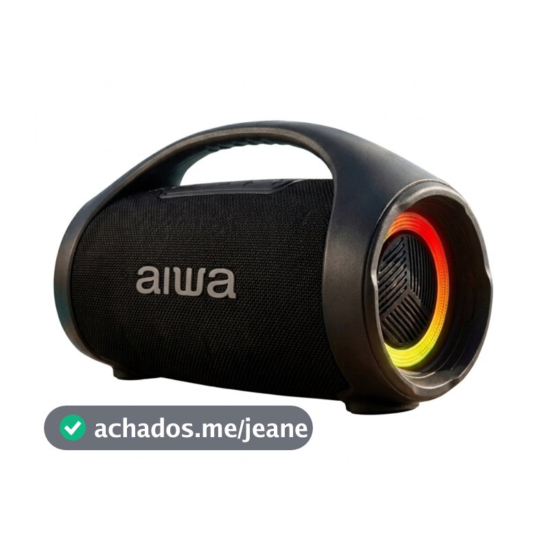 Caixa De Som Boombox Plus Aiwa 50w Pmpo S144 Bluetooth Rádio FM
