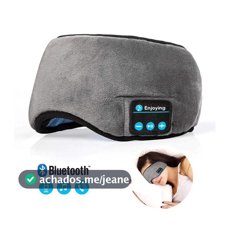 Máscara para os olhos, máscara de sono, fones de ouvido Bluetooth confortáveis