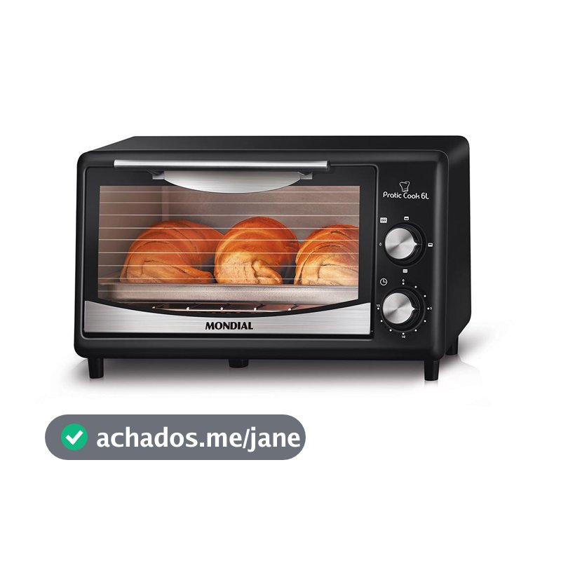 Forno Pratic Cook 6L Mondial Preto 650W FR-09