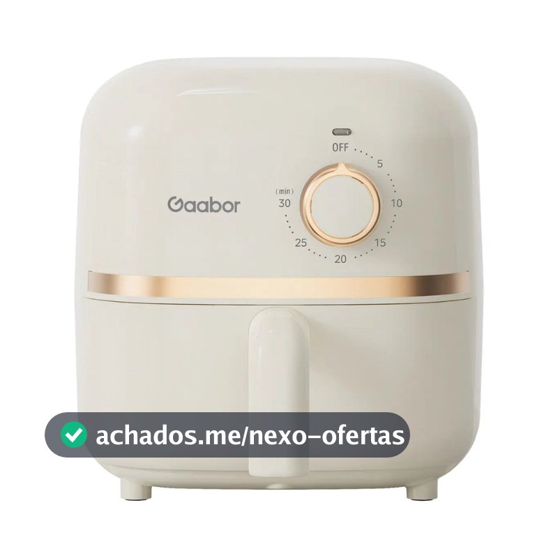Air Fryer Pocket 1.4L Gaabor Fritadeira AF20M Off White