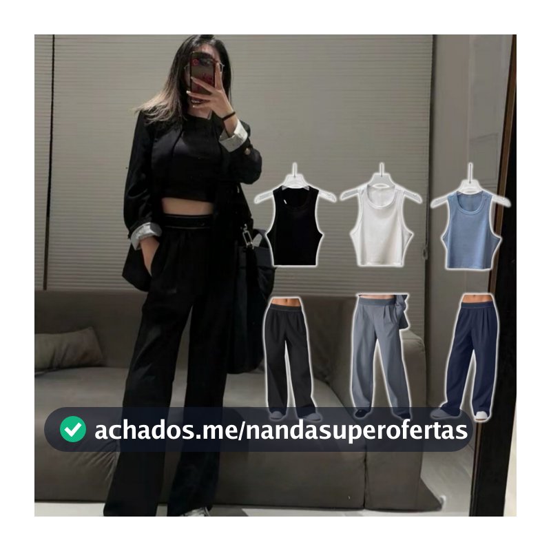 Terno Diário casual Feminino Conjunto De yoga Calças Compridas Femininas + Moda Cortada Roupas De 2 Peças Com Rosca Tric