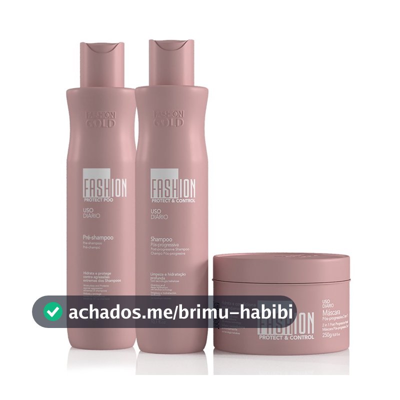 Kit Manutenção Completa Pós Progressiva Fashion Gold 300ml/250g