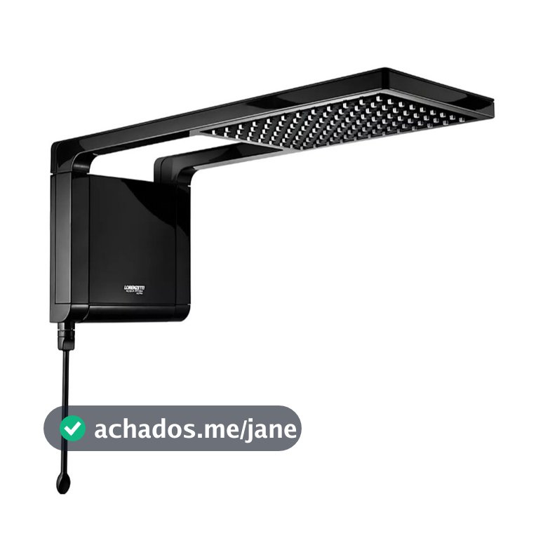 Chuveiro elétrico de parede Lorenzetti Acqua Ultra Storm Preto 127V 5500W | 220V 6800W ou 7800W Original