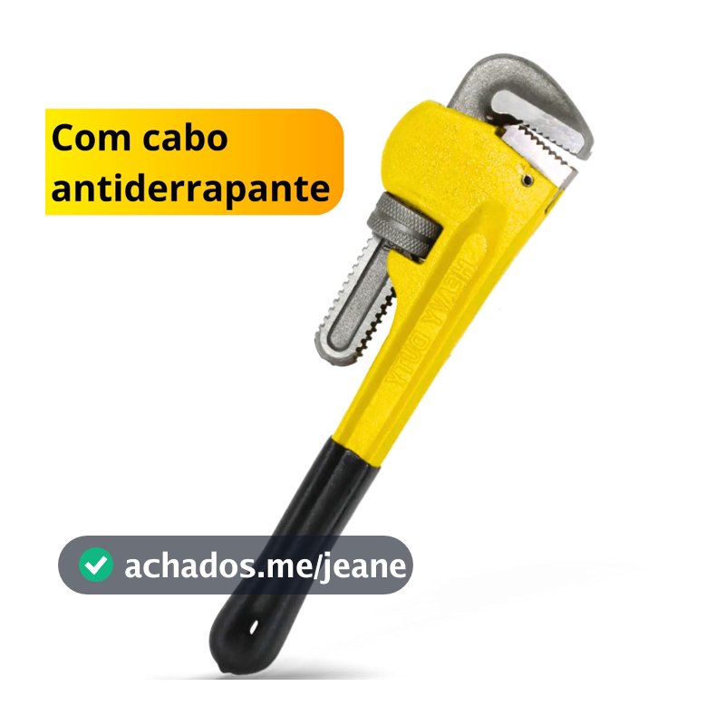 Chave Grifo Profissional Aço Reforçado Ajustável Encanamento Tarefas Pesadas