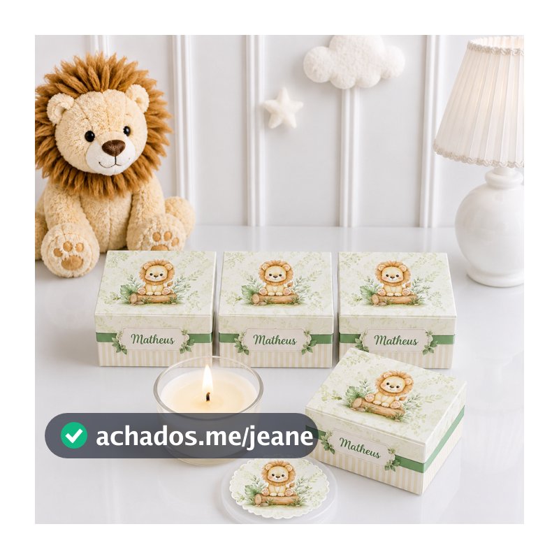 Lembrancinha de Maternidade e Chá de Bebê Velas Aromatizadas  (10 caixas com a vela)