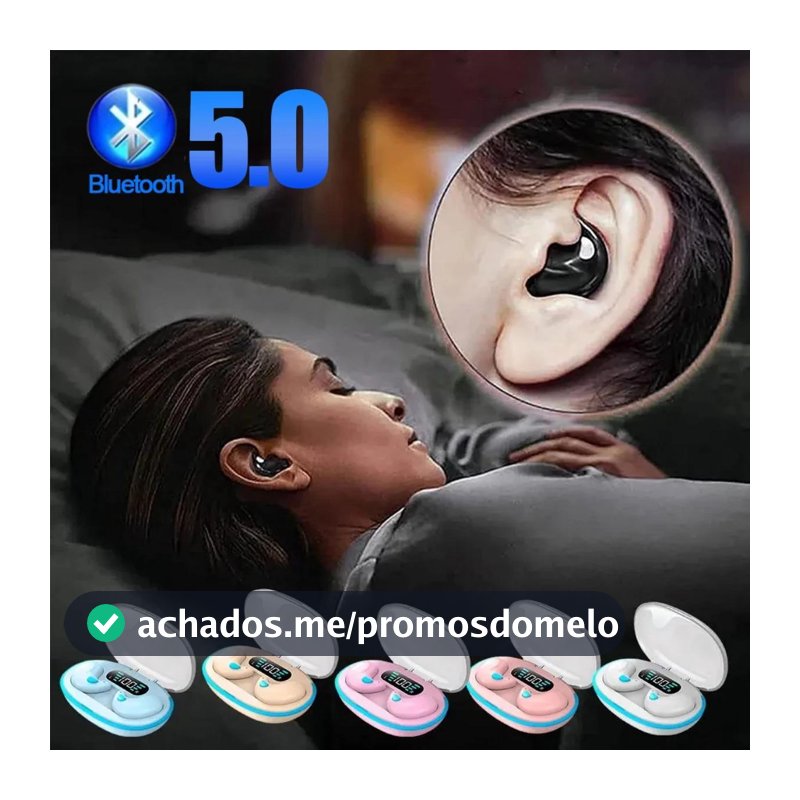 X55 Fones De Ouvido Invisíveis TWS Sem Fio Bluetooth HiFi Estéreo Com Redução De Ruído ENC À Prova D'água Longa Reproduç