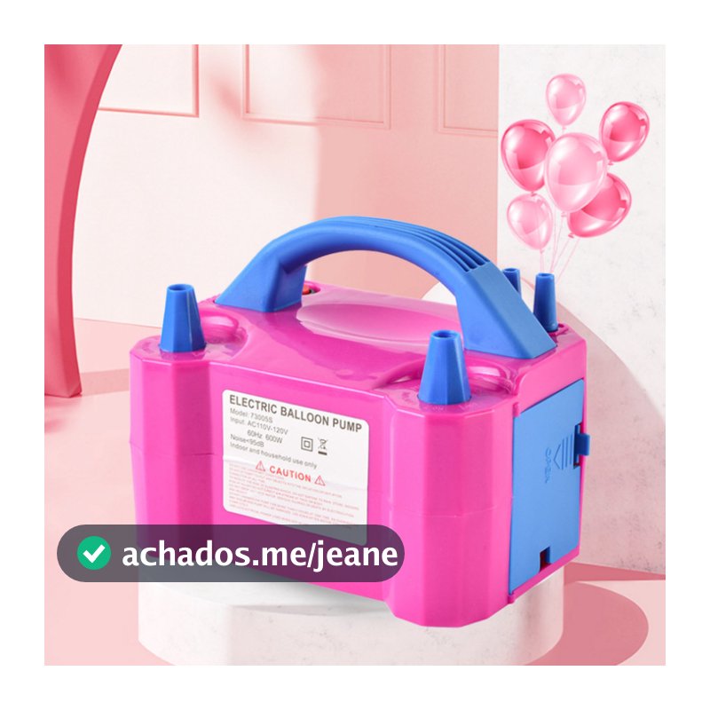 Inflador Elétrico de Balões Bexigas  Festa Ornamentação Bomba de Encher Bola de Festas 110v