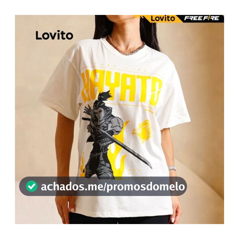 Lovito Camiseta Unisex Free Fire TSB1015BRL1045