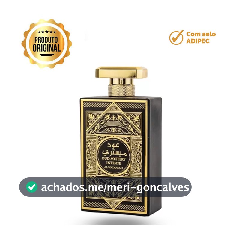Perfume Oud Mystery Intense Al Wataniah EDT Masculino 100ml