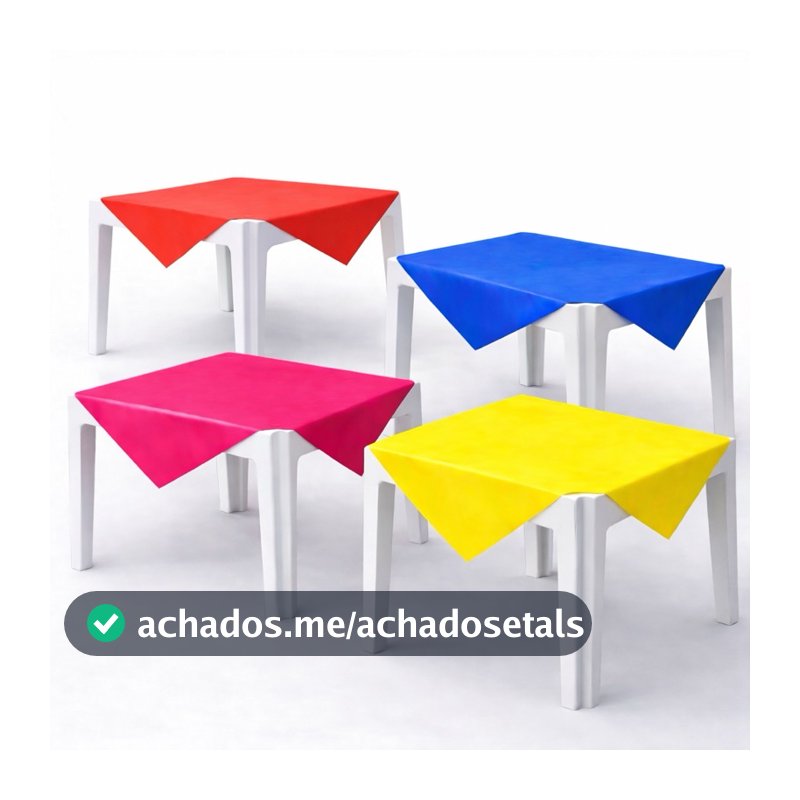 KIT 10/20/30 Toalhas de Mesa Plástica 80x80cm Descartável Para Convidados