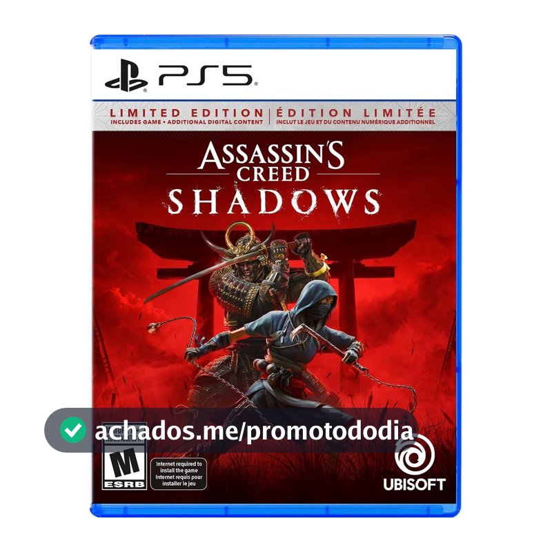 Assassins Creed Shadows Limited Edition PS5 Midia Fisica