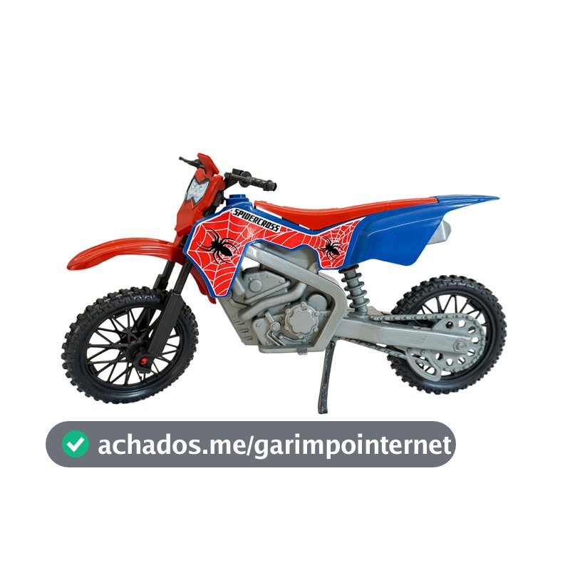 Moto Cross SPIDER Infantil | Brinquedo Homem Aranha 3+ Anos | Rodas Off-Road | Kendy | QUEEN SHOP