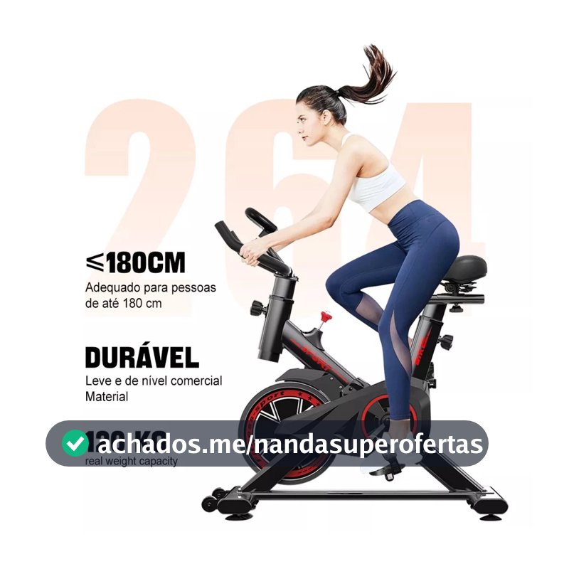 Bicicleta Bike Ergometrica Spinning Academia Fitness Profissional 120kg