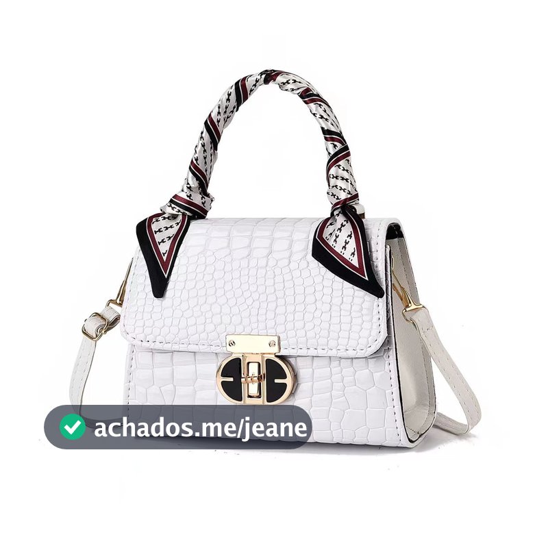 Bolsa mensageiro da moda para celebridades da internet + lenço de seda