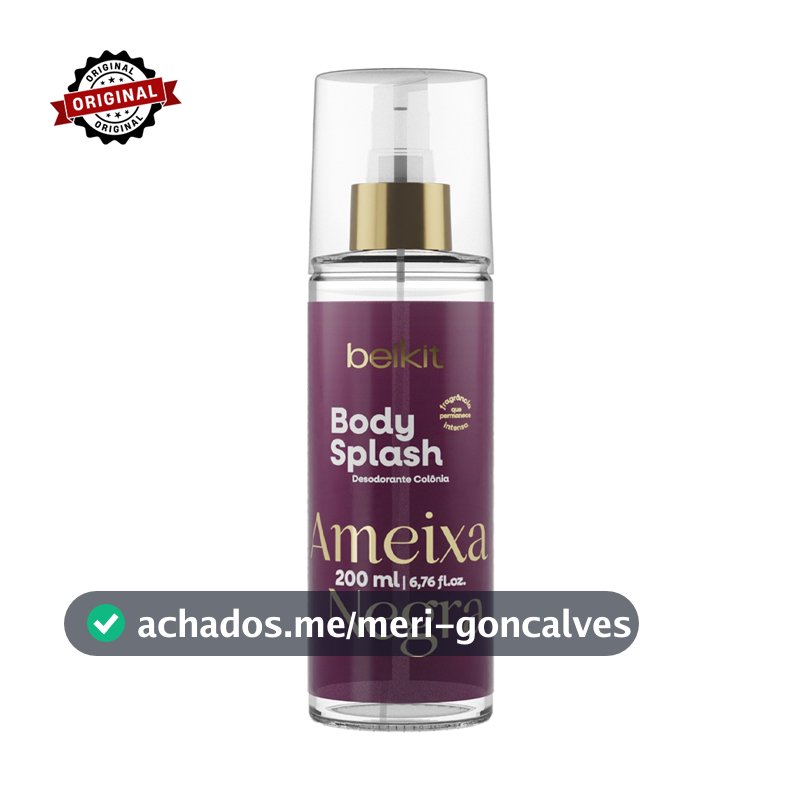 Body Splash Ameixa Negra 200ml BELKIT | Alta Projeção | Alta fixação | Perfumaria Fina
