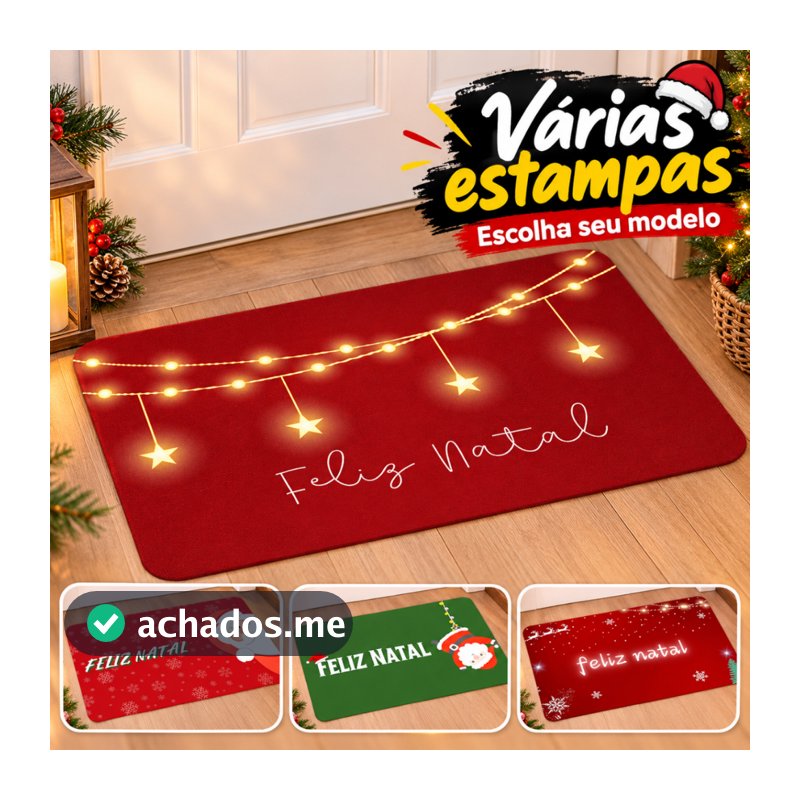 Tapete Para Porta Decorativo Feliz Natal Papai Noel Papai Noel Divertido Natal Delicado Entrada Feliz Natal