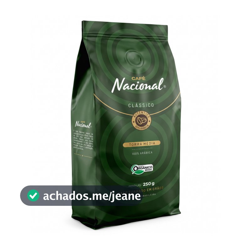 Café Nacional Café em Grãos 100% Arábica Torra Média Premium Gourmet Clássico 250g 500g 1kg