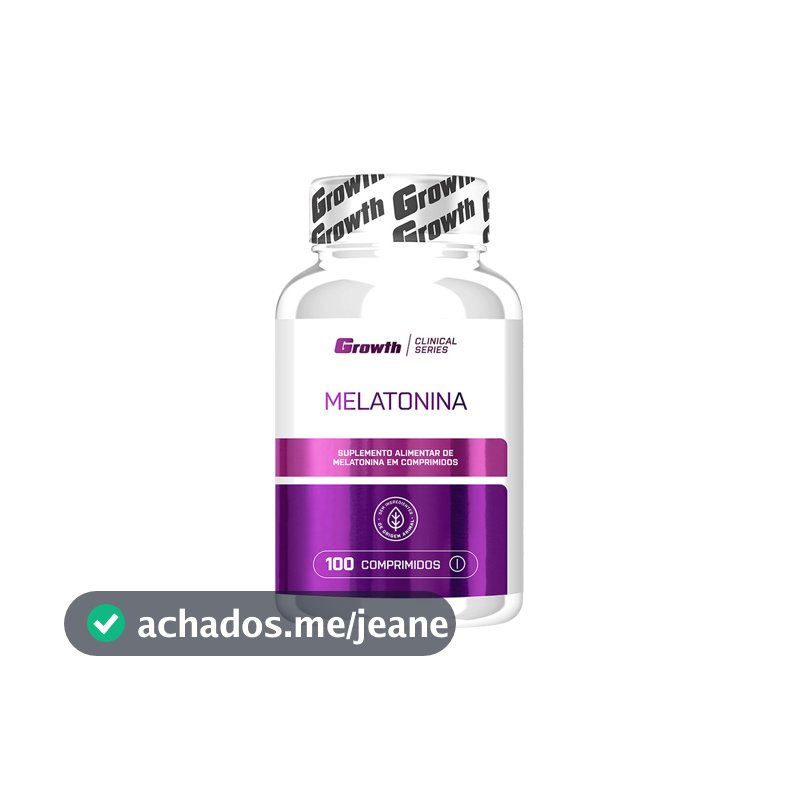Melatonina (0.21mg) 100 Comprimidos Growth Supplements - Sem Sabor
