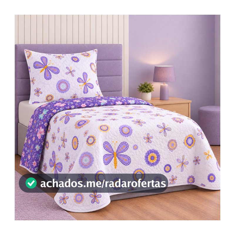 Colcha Cobre Leito Solteiro Studio MIx Premium Matêlado Bouti Kids